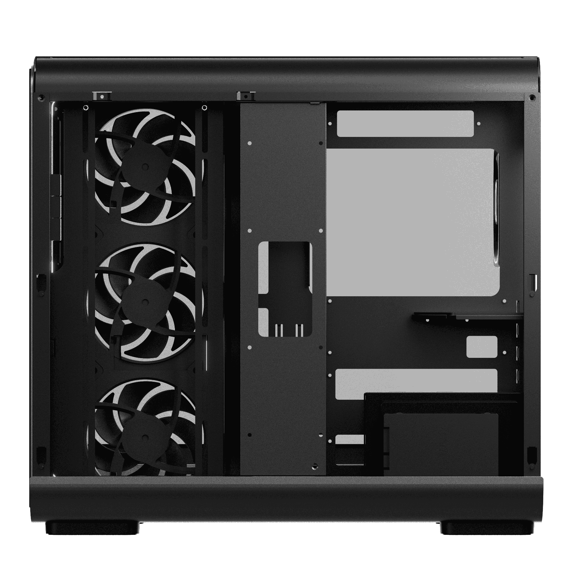 FPMAX APEX P1 Aluminium + 3 Fan Trident + USB-C ATX Black